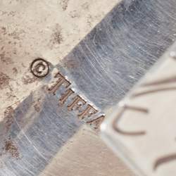 Pre Owned Tiffany & Co. Note Sterling Silver Wide Cuff Bracelet