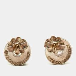 Pre Owned Tiffany & Co. 1837 Circle Silver Stud Earrings