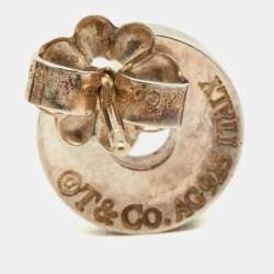 Pre Owned Tiffany & Co. 1837 Circle Silver Stud Earrings