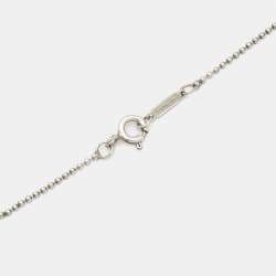 Tiffany & Co. Crown Key Sterling Silver Pendant Necklace