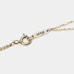 Tiffany & Co. Return to Tiffany Rubedo Heart Tag Silver Double Chain Necklace
