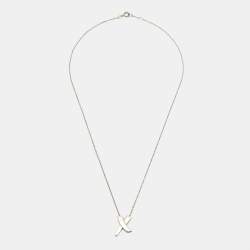 Pre Owned Tiffany & Co. Paloma's Grafitti X Sterling Silver Pendant Necklace