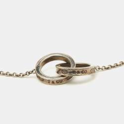 Pre Owned Tiffany & Co. 1837 Interlocking Circles Silver Chain Link Bracelet
