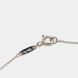 Tiffany & Co. Return to Tiffany Enamel Double Heart Sterling Silver Necklace