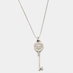 Tiffany & Co. Return To Tiffany Key Sterling Silver Pendant Necklace