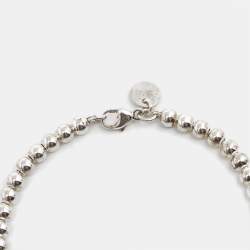 Tiffany & Co. Return to Tiffany Enamel Heart Tag Sterling Silver Beaded Bracelet