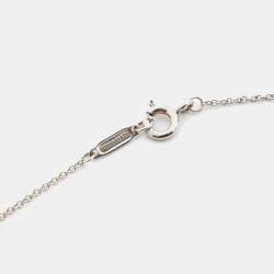 Pre Owned Tiffany & Co. Pierced Atlas Sterling Silver Lariat Necklace