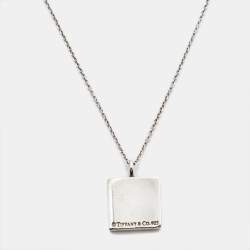 Pre Owned Tiffany & Co. Tiffany Notes Sterling Silver Pendant Necklace