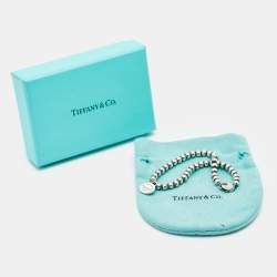 Tiffany & Co. Return To Tiffany Circle Tag Sterling Silver Beaded Bracelet