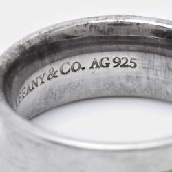 Tiffany & Co. 1837 Sterling Silver Band Ring Size 51