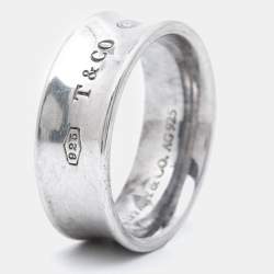 Tiffany & Co. 1837 Sterling Silver Band Ring Size 51