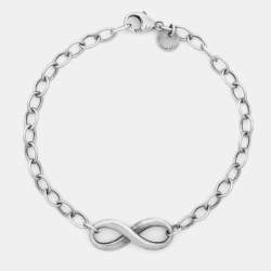 Pre Owned Tiffany & Co. Infinity Sterling Silver Bracelet