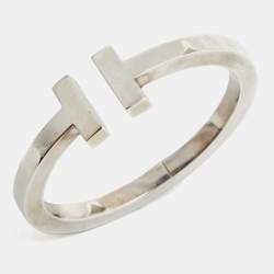 Pre Owned Tiffany & Co. T Square Sterling Silver Bracelet