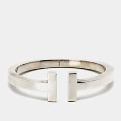 Pre Owned Tiffany & Co. T Square Sterling Silver Bracelet