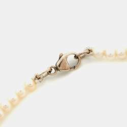 Tiffany & Co. Return To Tiffany Cultured Pearl Sterling Silver Heart Tag Bracelet