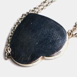 Pre Owned Tiffany & Co. Return To Tiffany Love Heart Tag Diamond Sterling Silver Bracelet