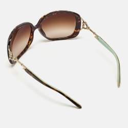 Tiffany & Co. Brown/Blue Gradient TF 4055 Heart Key Crystals Oversized Sunglasses