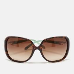 Tiffany & Co. Brown/Blue Gradient TF 4055 Heart Key Crystals Oversized Sunglasses