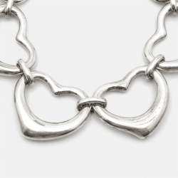 Tiffany & Co. Elsa Peretti Open Heart Sterling Silver Bracelet