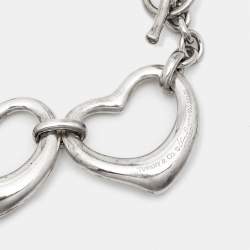 Tiffany & Co. Elsa Peretti Open Heart Sterling Silver Bracelet