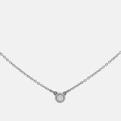 Tiffany & Co. Elsa Peretti Diamonds By the Yard Sterling Silver Necklace
