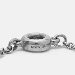 Tiffany & Co. Elsa Peretti Diamonds by the Yard Sterling Silver Ring Size 57