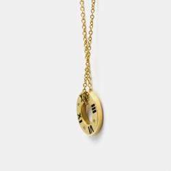 Pre Owned Tiffany & Co. 18K Yellow Gold and Diamond Atlas Pendant Necklace