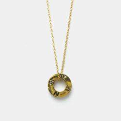 Pre Owned Tiffany & Co. 18K Yellow Gold and Diamond Atlas Pendant Necklace