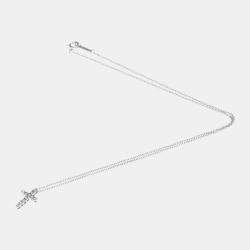 Pre Owned Tiffany & Co. Platinum and Diamond Cross Pendant Necklace