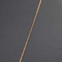 Tiffany & Co. 18K Yellow Gold 0.04 Ct Diamond Daisy Key Pendant Necklace