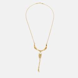 Pre Owned Tiffany & Co. Elsa Peretti Scorpion 18k Yellow Gold Necklace