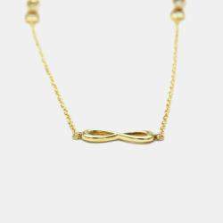 Tiffany & Co. 18K Yellow Gold Infinity Necklace