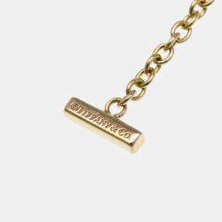 Tiffany & Co. 18K Rose Gold T Smile Chain Bracelet