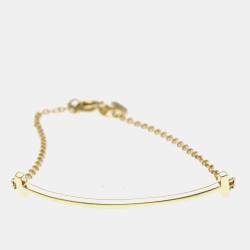 Tiffany & Co. 18K Rose Gold T Smile Bracelet