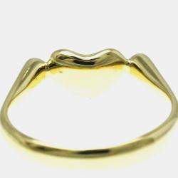 Tiffany & Co. 18K Yellow Gold and Diamond Elsa Peretti Bean Band Ring EU 51