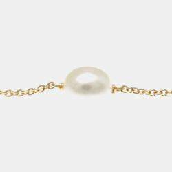 Pre Owned Tiffany & Co. 18K Rose Gold and Pearl Elsa Peretti Pearls by the Yard Station Necklace
