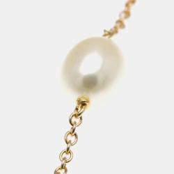 Pre Owned Tiffany & Co. 18K Rose Gold and Pearl Elsa Peretti Pearls by the Yard Station Necklace