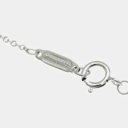 Pre Owned Tiffany & Co. 18K White Gold Diamond Atlas Pierced Diamond Necklace