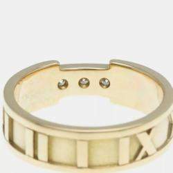 Tiffany & Co. Atlas 18K Pink Gold Diamond Band Ring