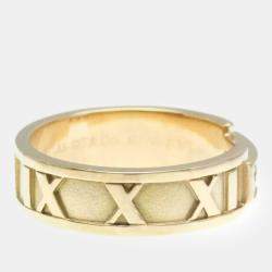 Tiffany & Co. Atlas 18K Pink Gold Diamond Band Ring