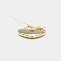 Tiffany & Co. 18K Pink Gold  No Stone Heart Key Pendant Necklace