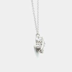 Tiffany & Co. Platinum Diamond Lynn Pendant Schlumberger Necklace