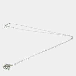 Tiffany & Co. Platinum Diamond Lynn Pendant Schlumberger Necklace
