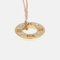 Pre Owned Tiffany & Co. 18K Rose Gold and Diamond Atlas Pendant Necklace