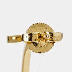 Pre Owned Tiffany & Co. Tiffany T Wire Medium Model 18k Yellow Gold Hoop Earrings