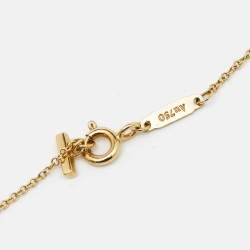Pre Owned Tiffany & Co. T Smile 18k Yellow Gold Small Model Necklace