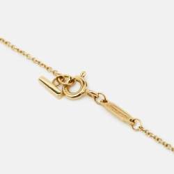Pre Owned Tiffany & Co. T Smile 18k Yellow Gold Small Model Necklace