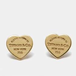 Pre Owned Tiffany & Co. Return To Tiffany 18k Yellow Gold Earrings
