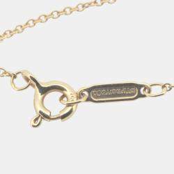 مملوكة مسبقًا Tiffany & Co. 18k Yellow Gold Diamond Cross Pendant Necklace