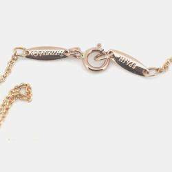 Tiffany & Co. 18K Rose Gold and Diamond Elsa Peretti Diamonds By The Yard Pendant Necklace 